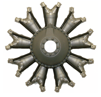dummy radial engines for model airplanes